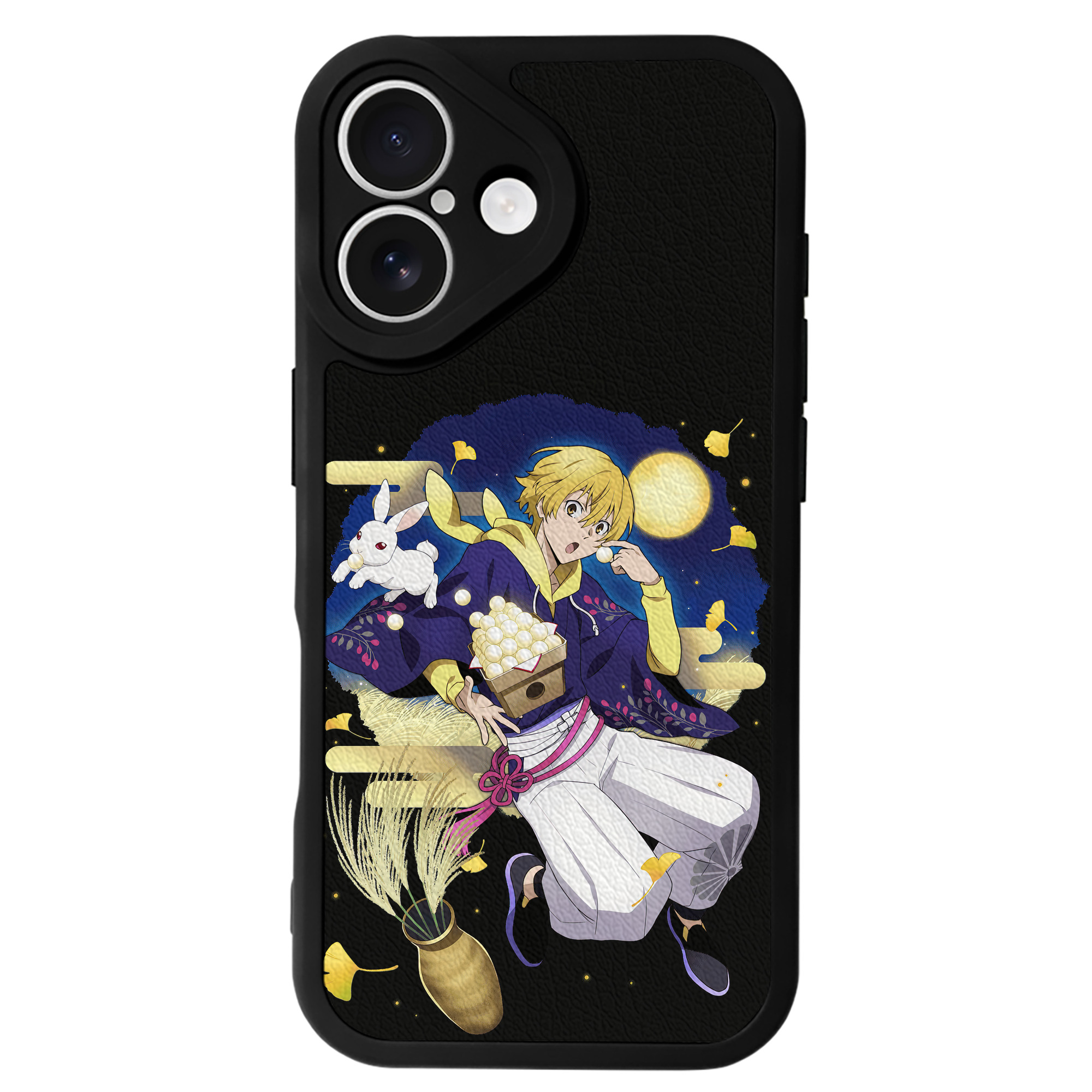 （画像用） 文豪ストレイドッグス Bungo Stray Dogs 【iPhone 16シリーズ対応】シリコンスマホケース（レザー調） 材質：シリコン